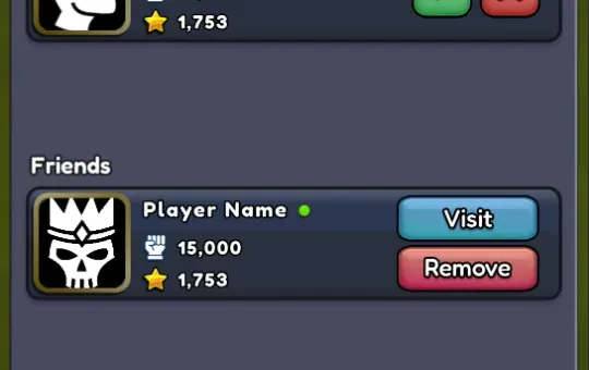 Rituals Friends List UI